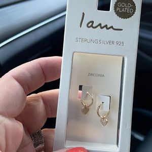 Gold Plated Sterling Silver Hoop Earrings